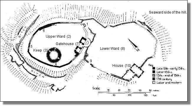Plan of the Magennis castle